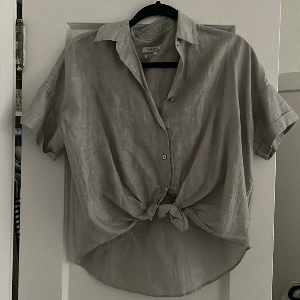 Rag & Bone Collared Button Shirt - image 1